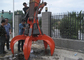 5 Cylinders Excavator Grapple , Hydraulic Orange Peel Grapple